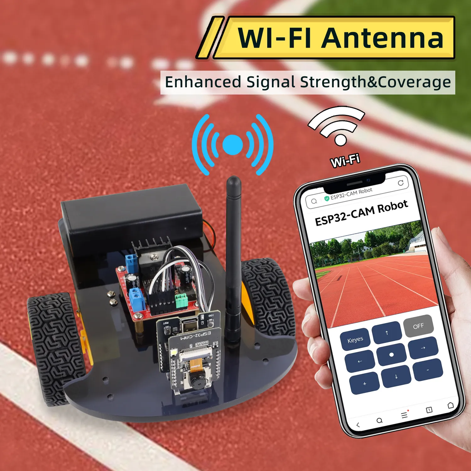 ESP32-CAM Robot Car Side