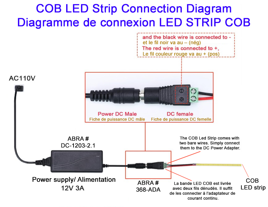 LED COB Connection Diagram