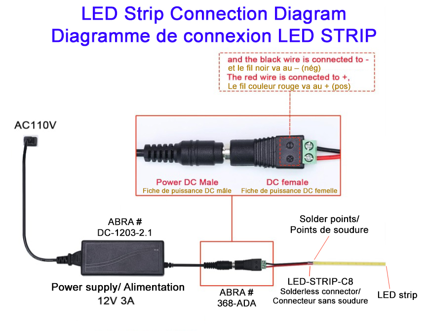 LED Strip Connection Diagram