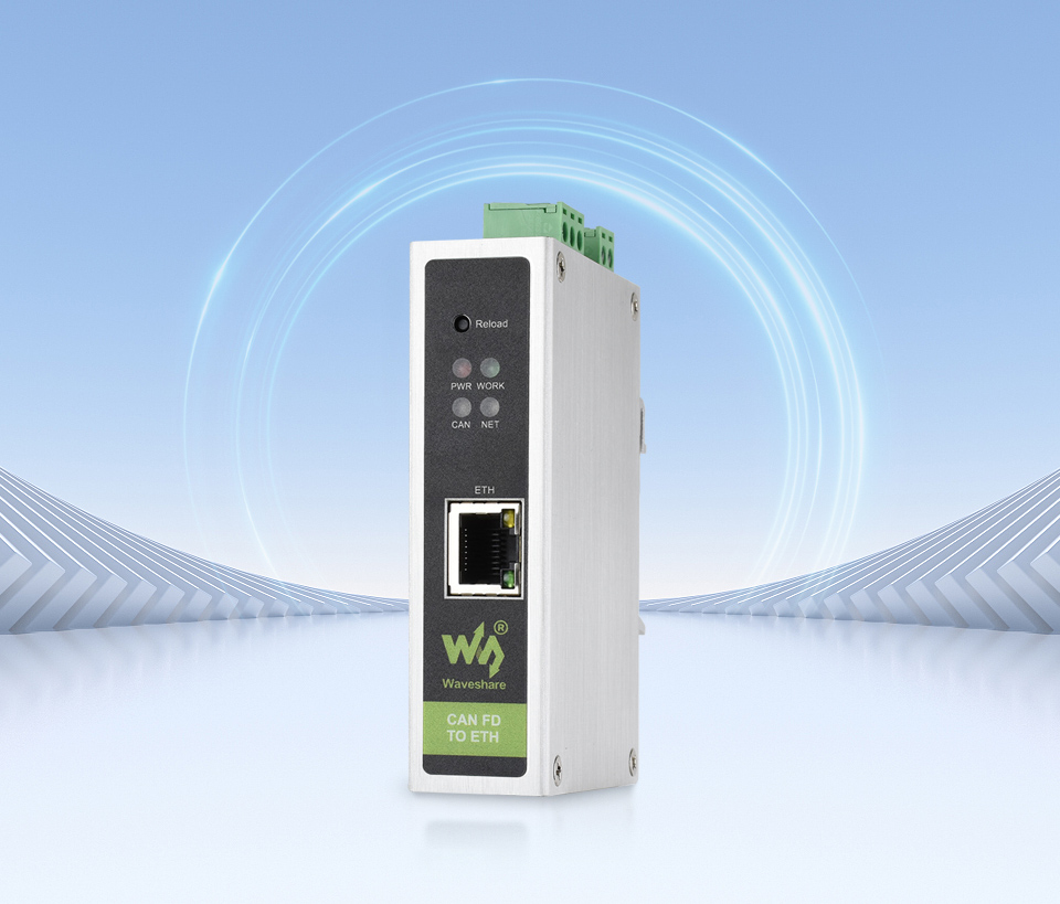 CAN FD to ETH, front view