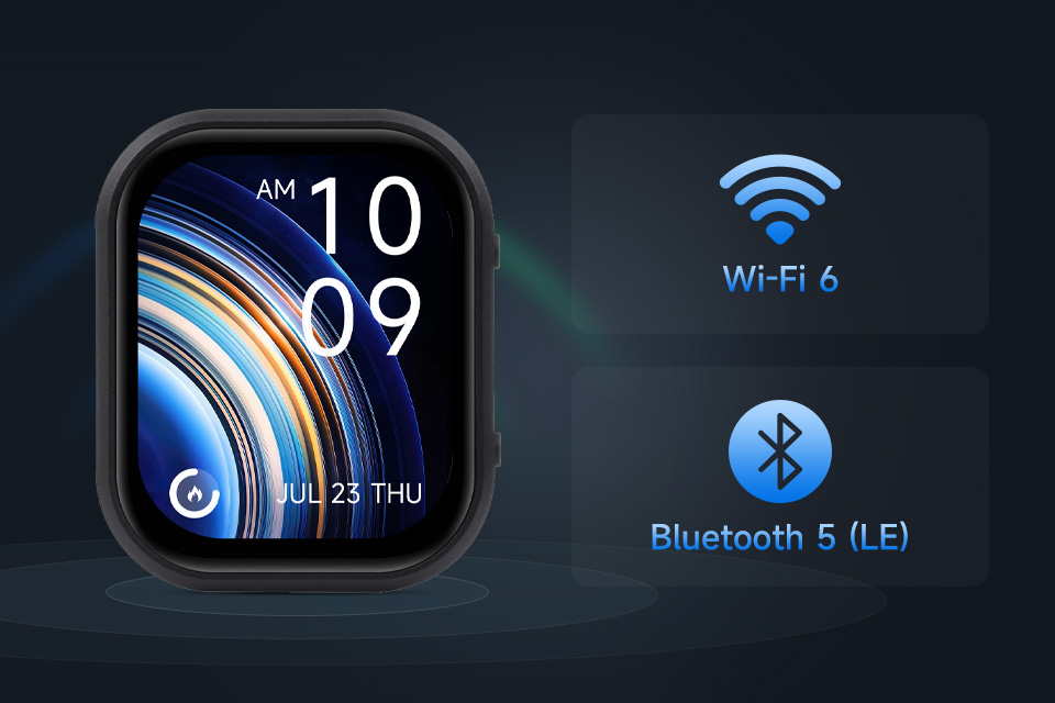 ESP32-C6 Touch AMOLED 2.06, Wi-Fi 6 and BLE 5 support