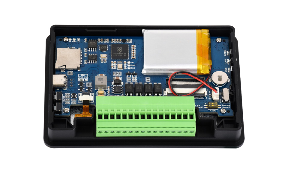 RP2350 4.3inch Capacitive Touch Display, outline dimensions