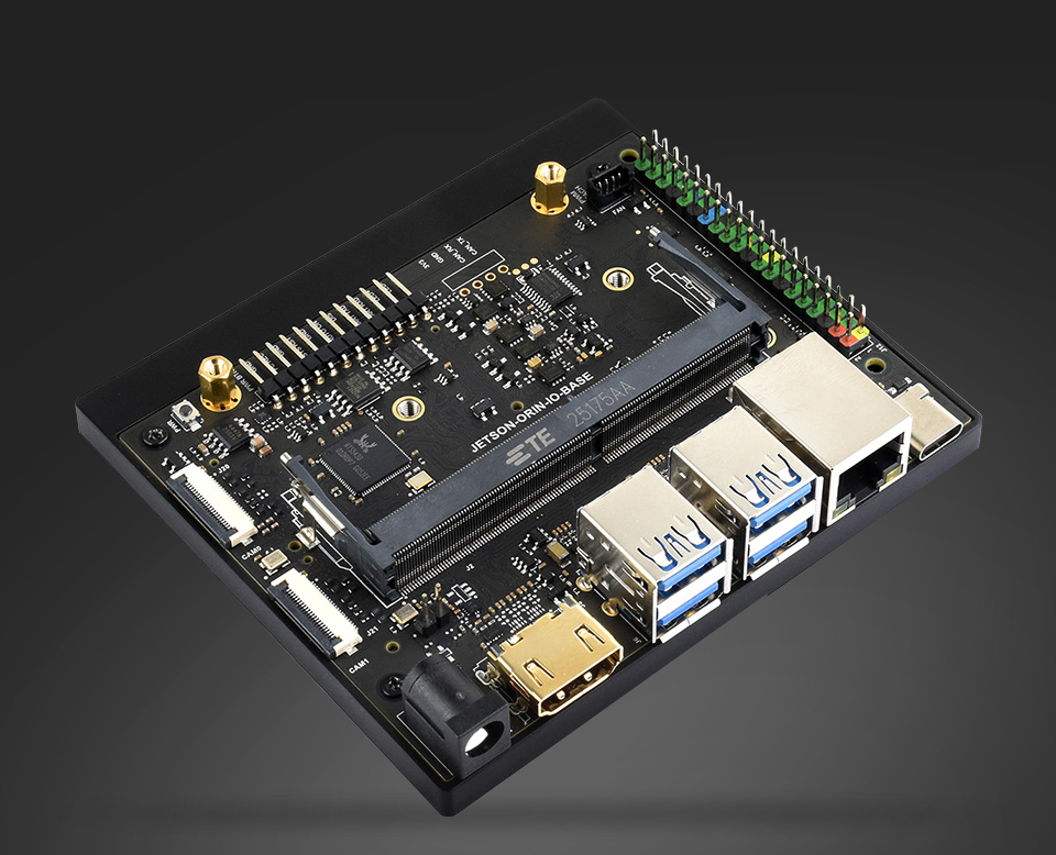 Waveshare Jetson Orin Nano/NX Super Base Board HDMI Version, front view