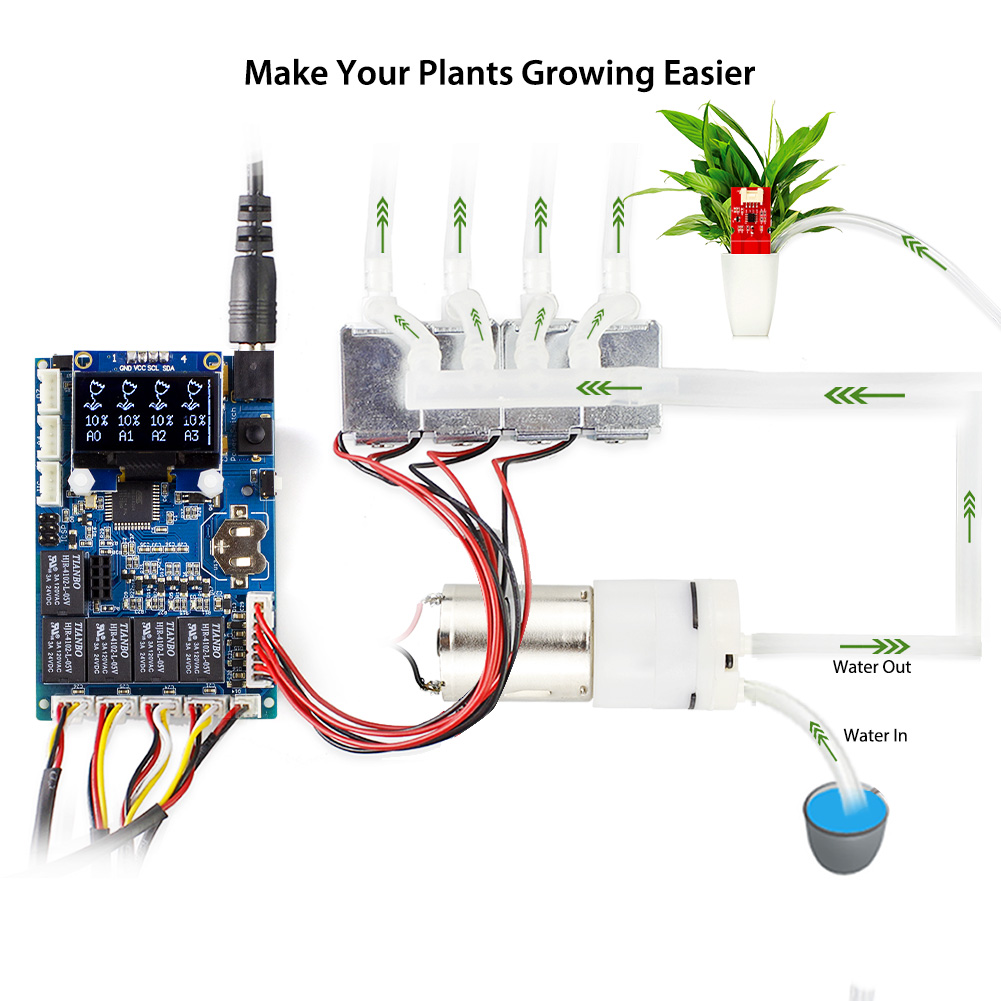 Systeme D Arrosage Automatique Avec Arduino Pdf AAK90039K Arduino Kit d'arrosage automatique des plantes intelligentes 2.1