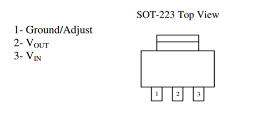 AMS1117-5.0V SOT-223 5V Fixed Linear Voltage Regulator (SMD)