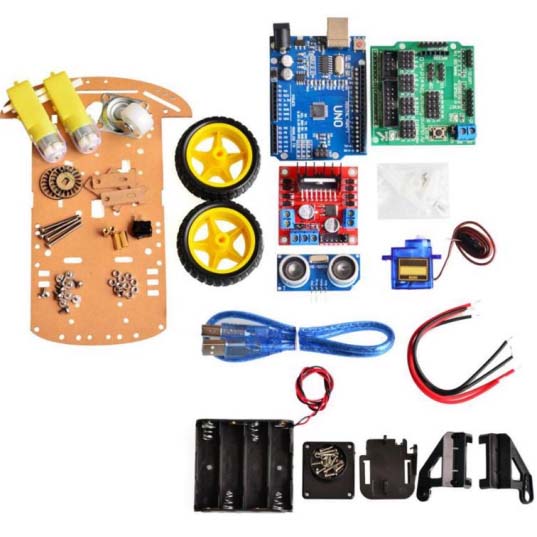 Smart car tracking motor smart robot car chassis kit 2wd ultrasonic arduino CUE 