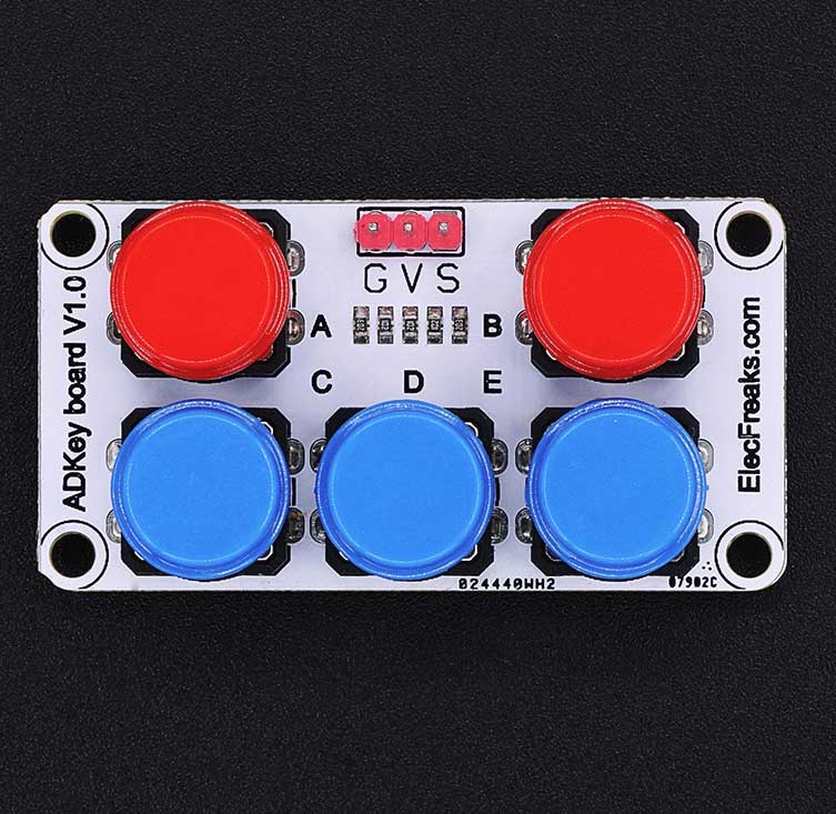 Clavier 5 boutons-poussoirs Octopus EF04017 Elecfreaks - Switches et  potentiomètres