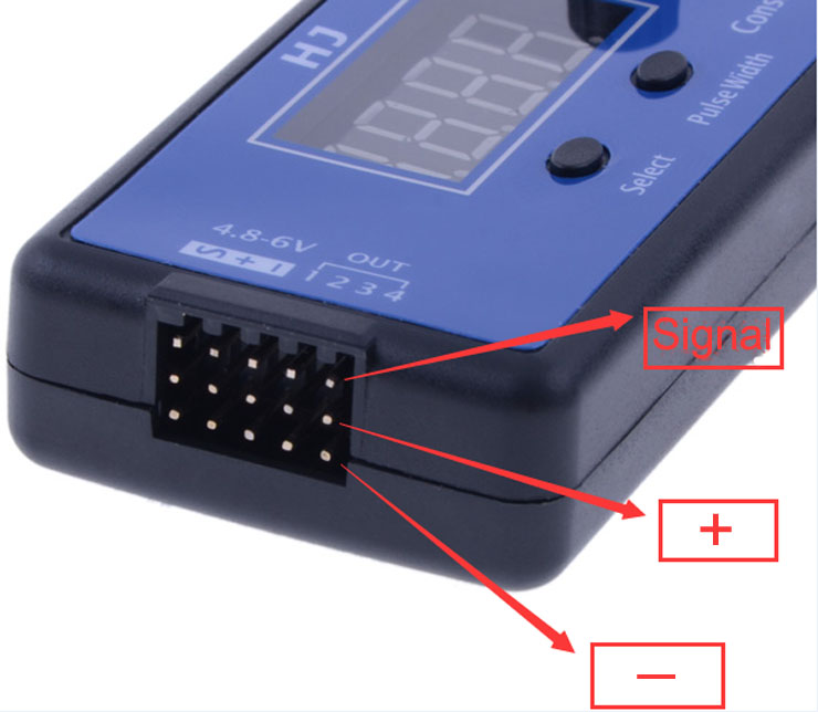 Testeur Servo 3CH 4.8V-6V Examinateur Esc Analogique et Numérique