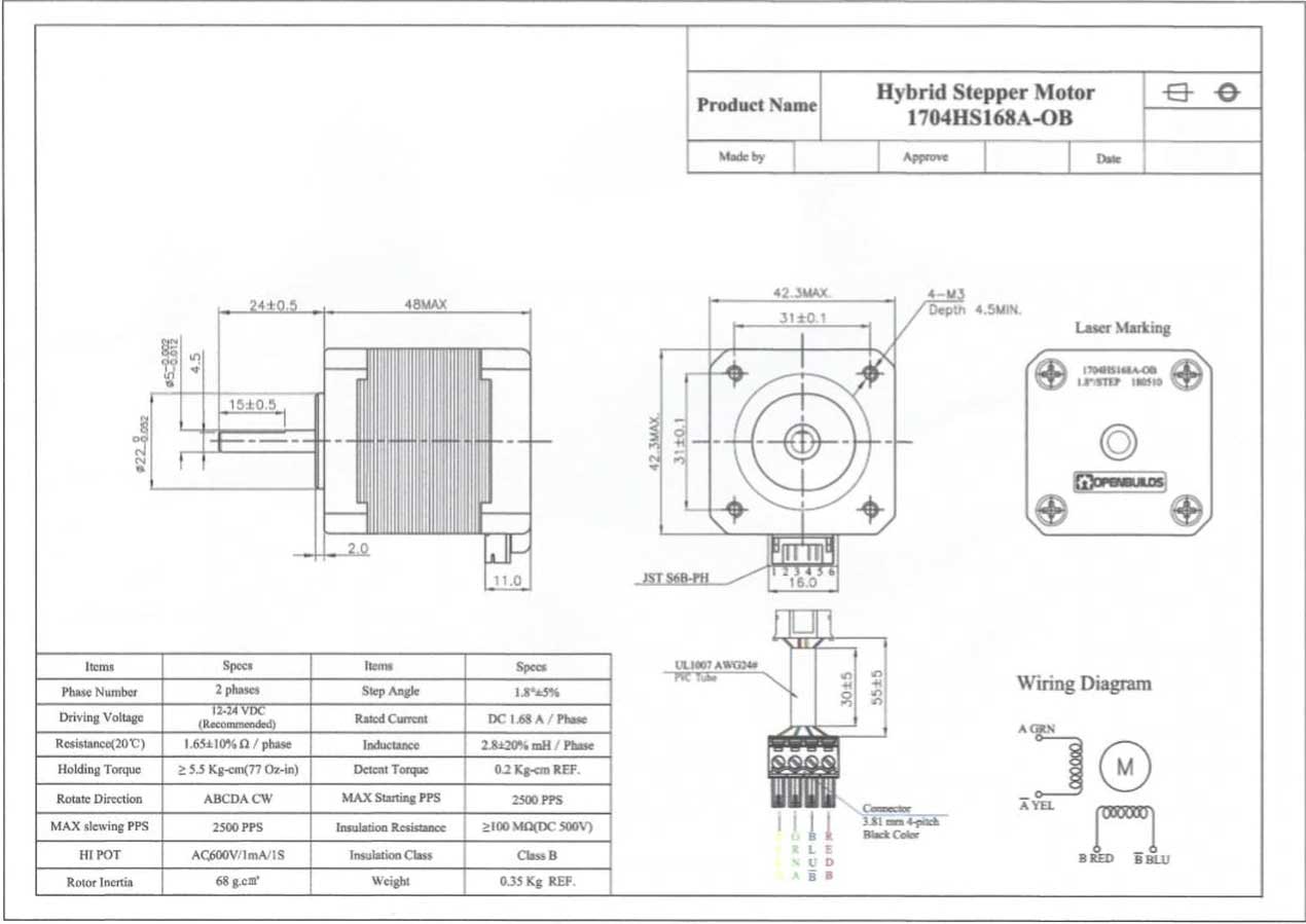 Nema 17 Stepper Motor 9926