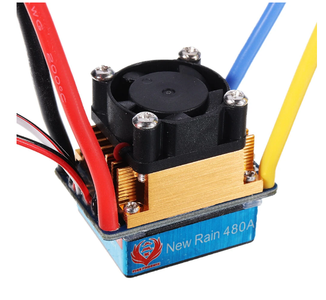 480A With Fan Brushed ESC Dualway Bidirectional ESC Water/Aircooled