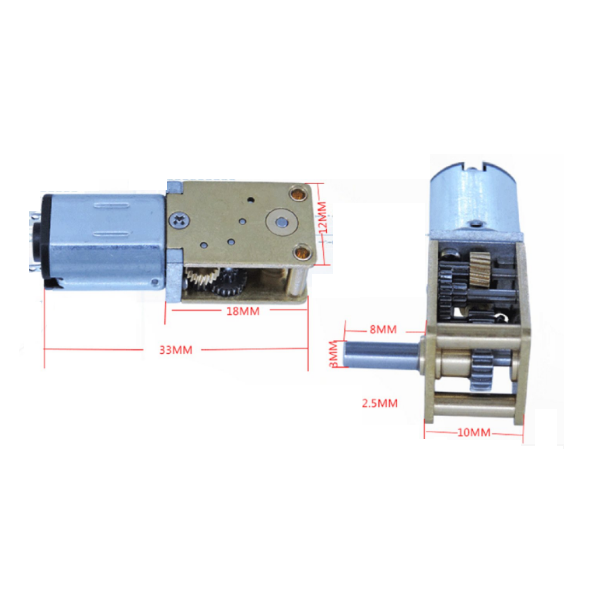 V Rpm Horizontal Shaped Stainless Steel Mini Gear Dc Motor With Gear Wheel Ga N Series