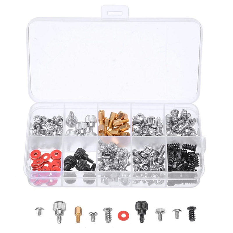 H-KIT-PC01, 228Pcs Computer/PC Spacers and Screw Assortment Kit