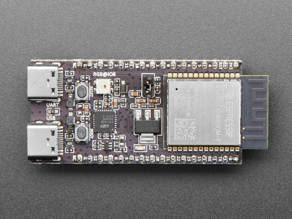 Esp32 C6 Devkitc 1 N8 Spi Flash 8mb Development Board Equipped With Esp32 C6 Wroom 1