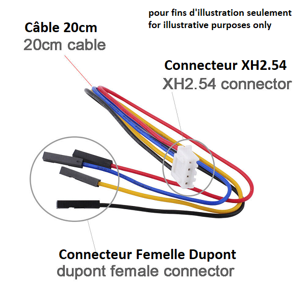 InduSKY Pince à Sertir pour Connecteur JST PH XH, Dupont 2,54 mm