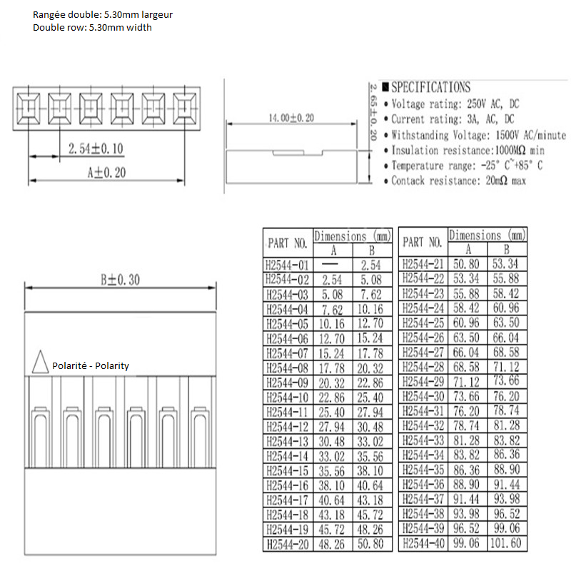 CAB2X13MF20CM 13pin Double Row 2.54mm Pitch Male to Female Jumper