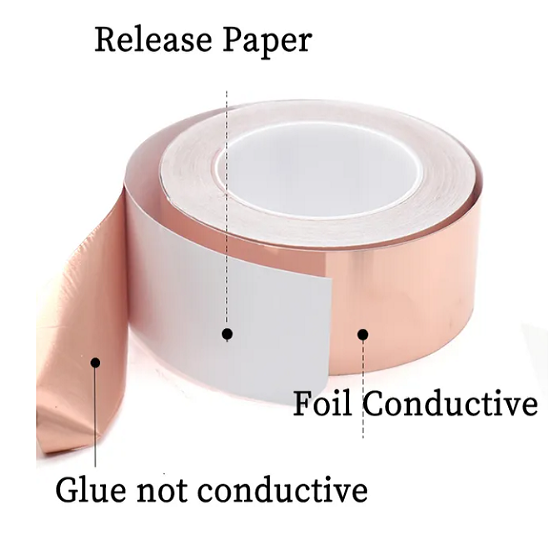 Copper Foil Metallic Tape for EMI RFI Shielding (30mm)